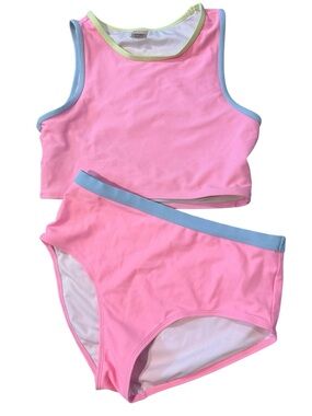 Old Navy Colorblock Two Piece Swimsuit Size XL